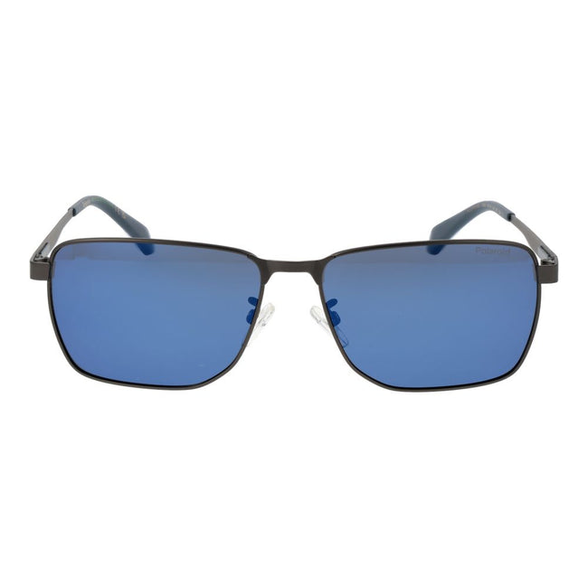 Polaroid Graue Sonnenbrille aus Metall