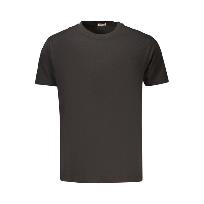 Rifle Schwarzes Baumwoll-T-Shirt für Herren