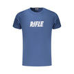 Rifle Blaues Baumwoll-T-Shirt für Herren