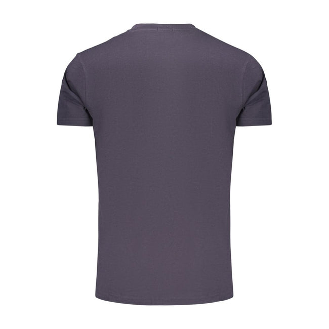 Rifle Blaues Baumwoll-T-Shirt für Herren
