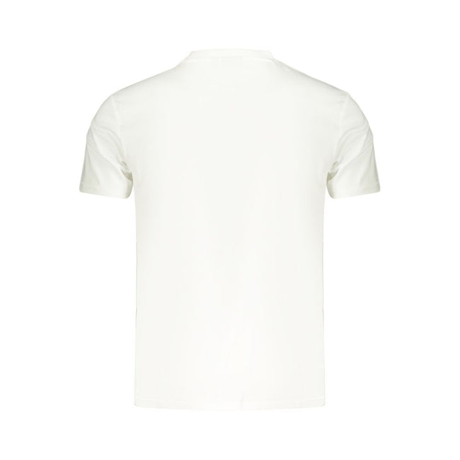 Napapijri Weißes Herren-T-Shirt aus Baumwolle