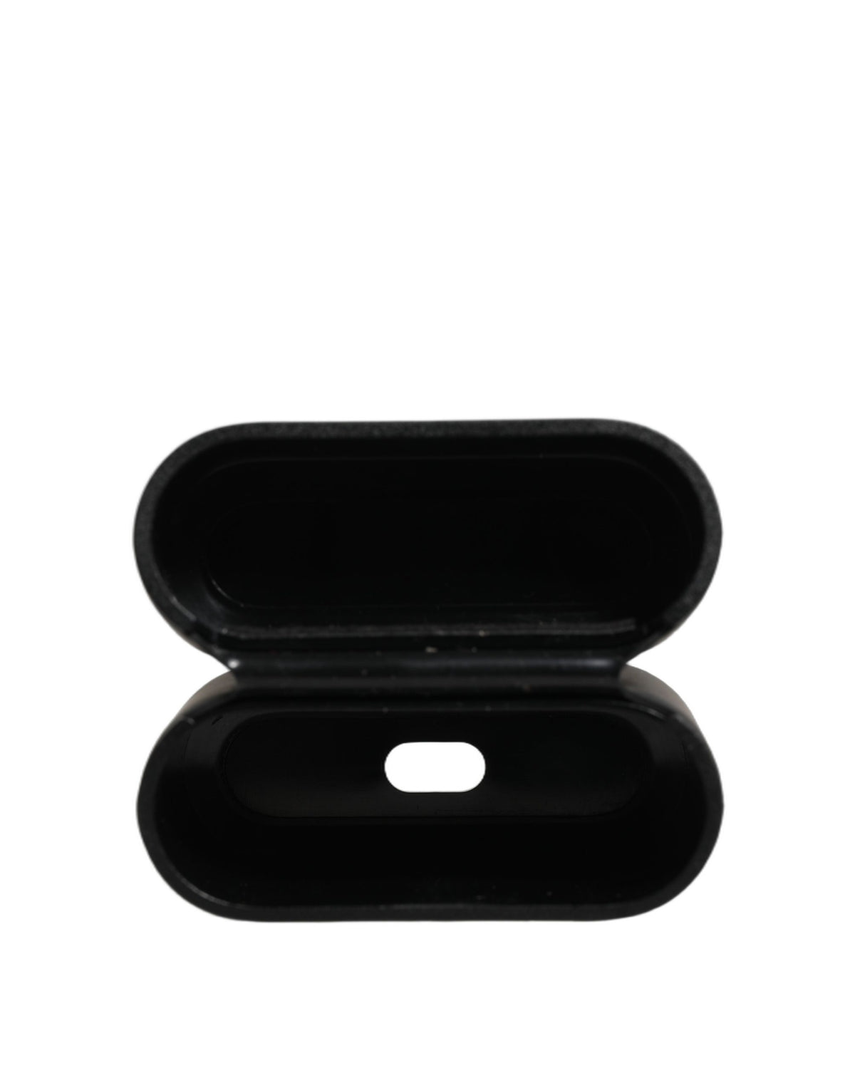 Dolce & Gabbana Black Embossed Logo PVC Case, Flip Holder for Women's AirPods