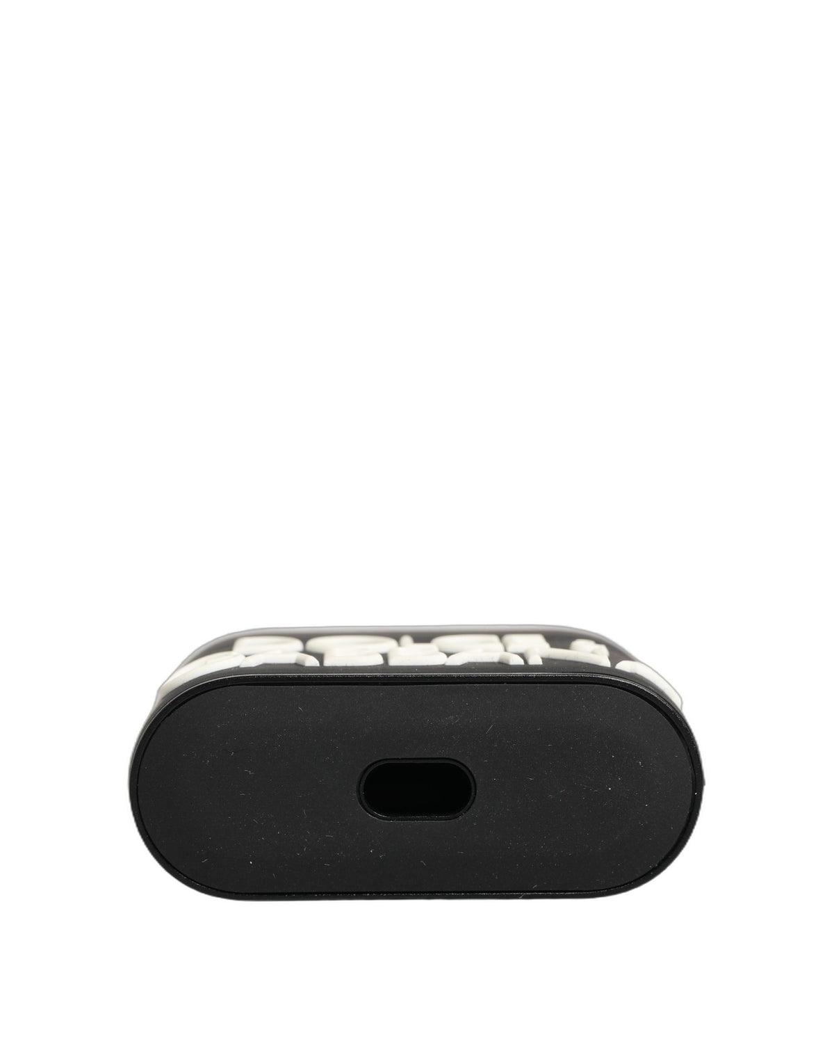 Dolce & Gabbana Black Embossed Logo PVC Case, Flip Holder for Women's AirPods