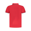 Norway 1963 Rotes Baumwoll-Poloshirt für Herren