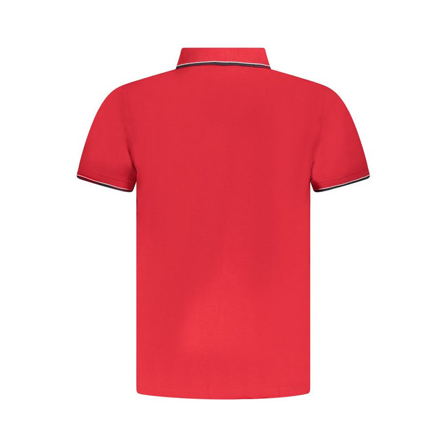 Norway 1963 Rotes Baumwoll-Poloshirt für Herren