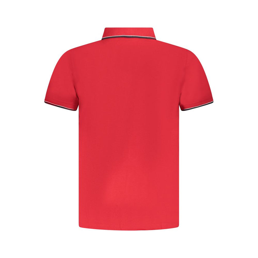 Norway 1963 Rotes Baumwoll-Poloshirt für Herren