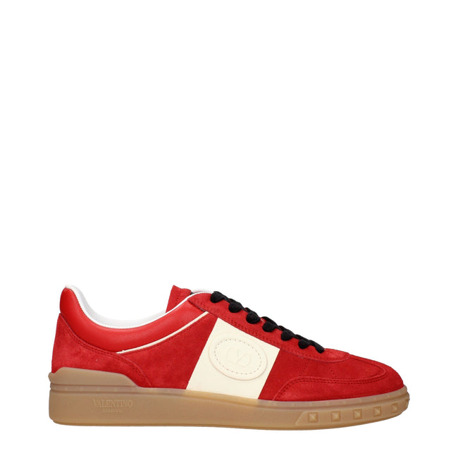 Valentino Garavani Rote Leder-Low-Top-Sneaker