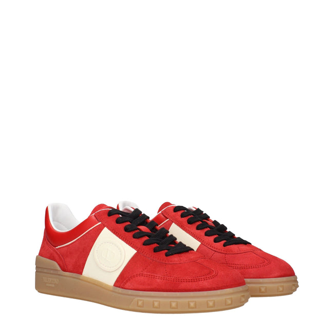 Valentino Garavani Rote Leder-Low-Top-Sneaker