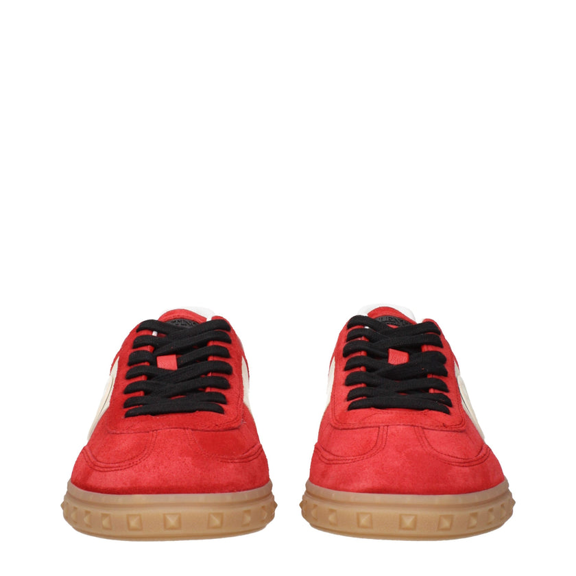 Valentino Garavani Rote Leder Low-Top-Sneaker