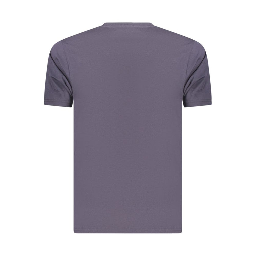 Coveri Moving Blaues Baumwoll-T-Shirt für Herren
