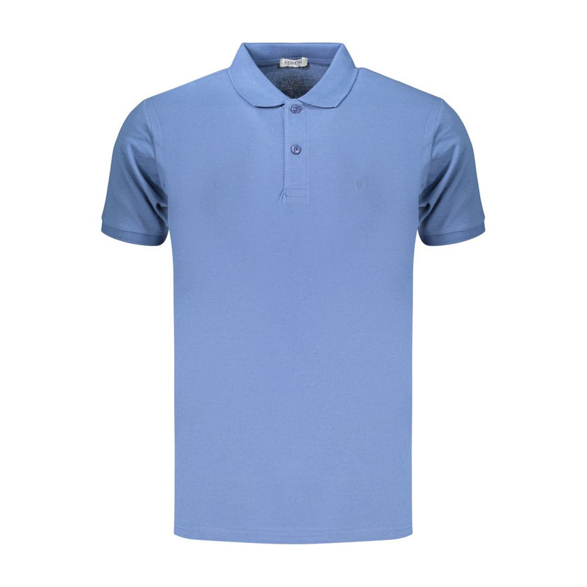Coveri Moving Blaues Baumwoll-Poloshirt für Herren