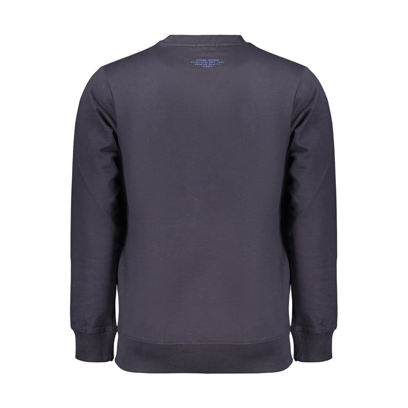 Coveri Moving Blaues Baumwoll-Sweatshirt für Herren