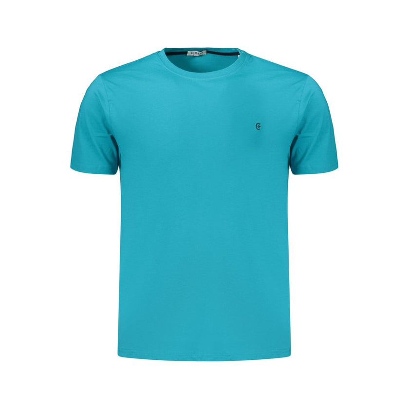 Coveri Moving Azzurro Baumwoll-T-Shirt für Herren