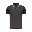 Coveri Moving Schwarzes Baumwoll-Poloshirt für Herren