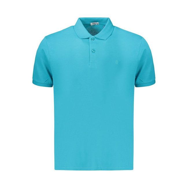 Coveri Moving Azzurro Baumwoll-Poloshirt für Herren