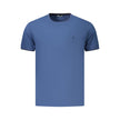 Coveri Moving Blaues Baumwoll-T-Shirt für Herren