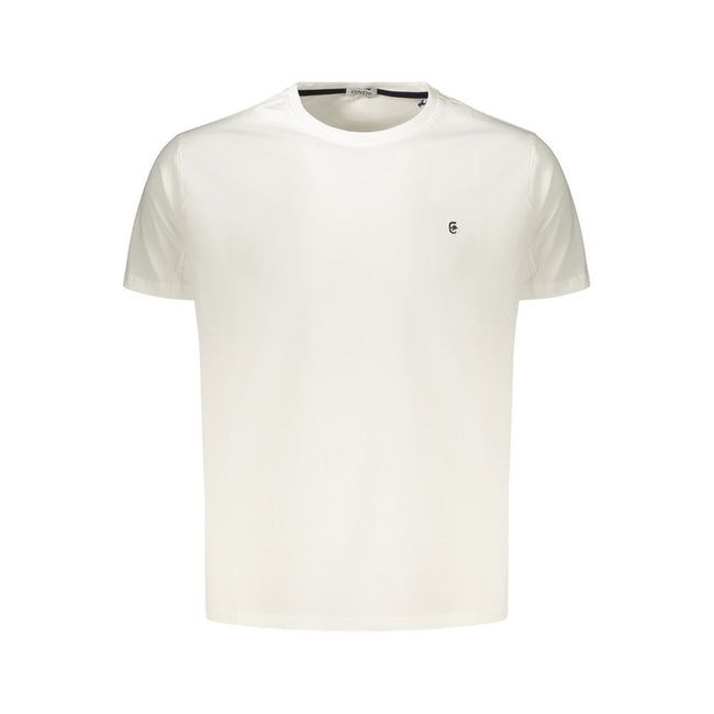 Coveri Moving Bianco Baumwoll-T-Shirt für Herren