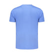 Coveri Moving Blaues Baumwoll-T-Shirt für Herren
