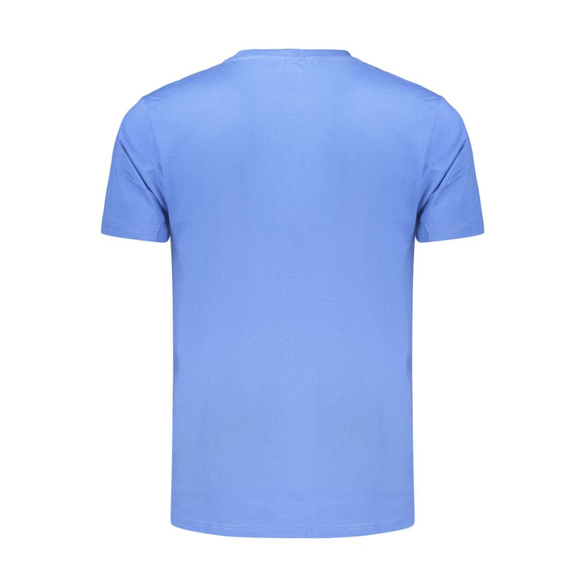 Coveri Moving Blaues Baumwoll-T-Shirt für Herren