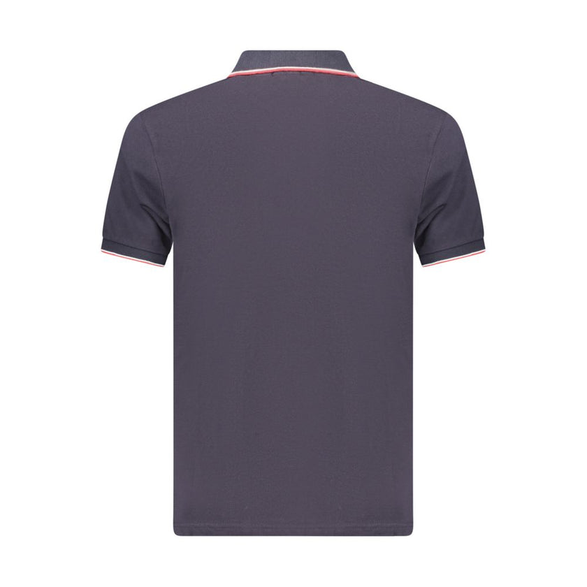 Coveri Moving Blaues Baumwoll-Poloshirt für Herren