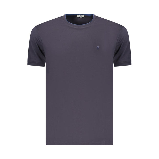 Coveri Moving Blaues Baumwoll-T-Shirt für Herren