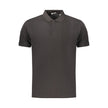 Coveri Moving Schwarzes Herren-Poloshirt aus Baumwolle