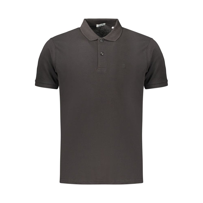 Coveri Moving Schwarzes Herren-Poloshirt aus Baumwolle