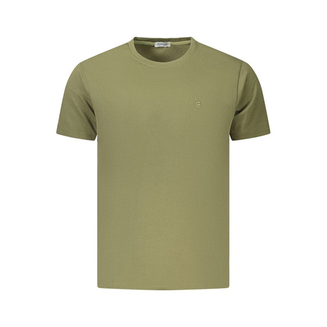 Coveri Moving Verde Baumwoll-T-Shirt für Herren