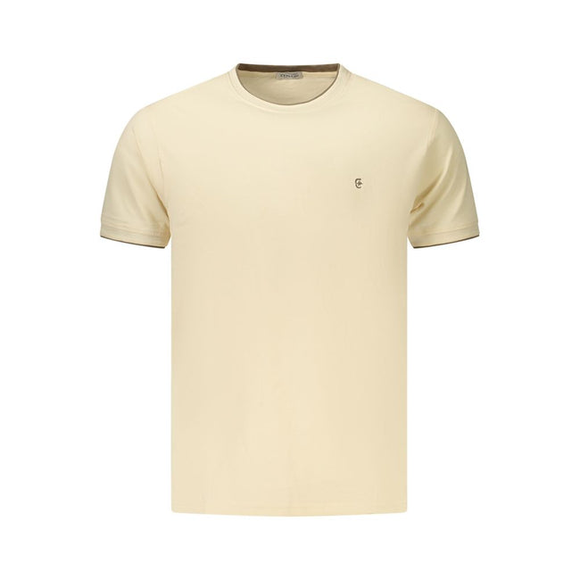 Coveri Moving Beige Baumwoll-T-Shirt für Herren