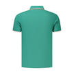 Coveri Moving Grünes Herren-Poloshirt aus Baumwolle