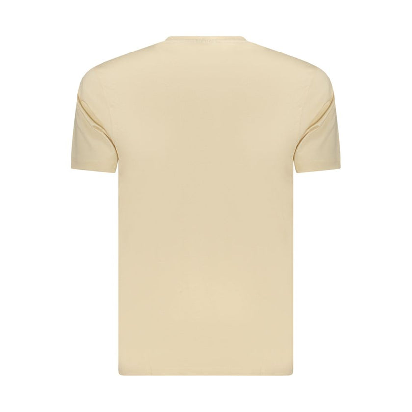 Coveri Moving Beige Baumwoll-T-Shirt für Herren