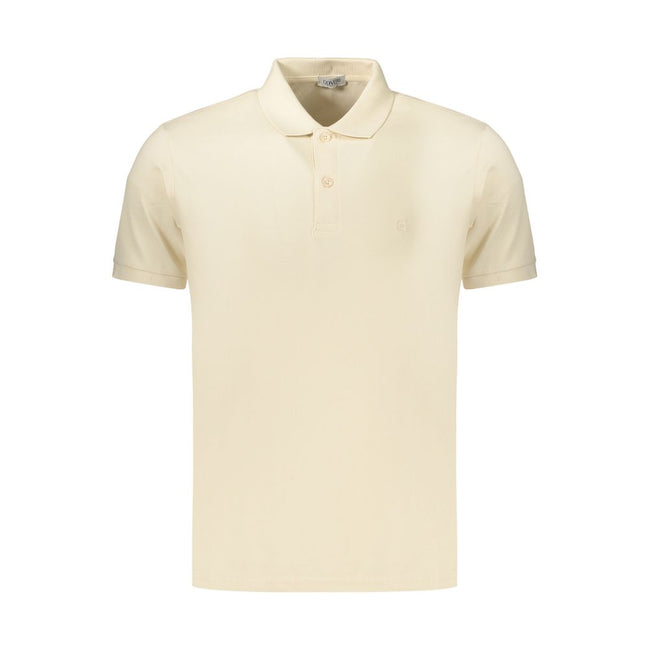 Coveri Moving Beigefarbenes Baumwoll-Poloshirt