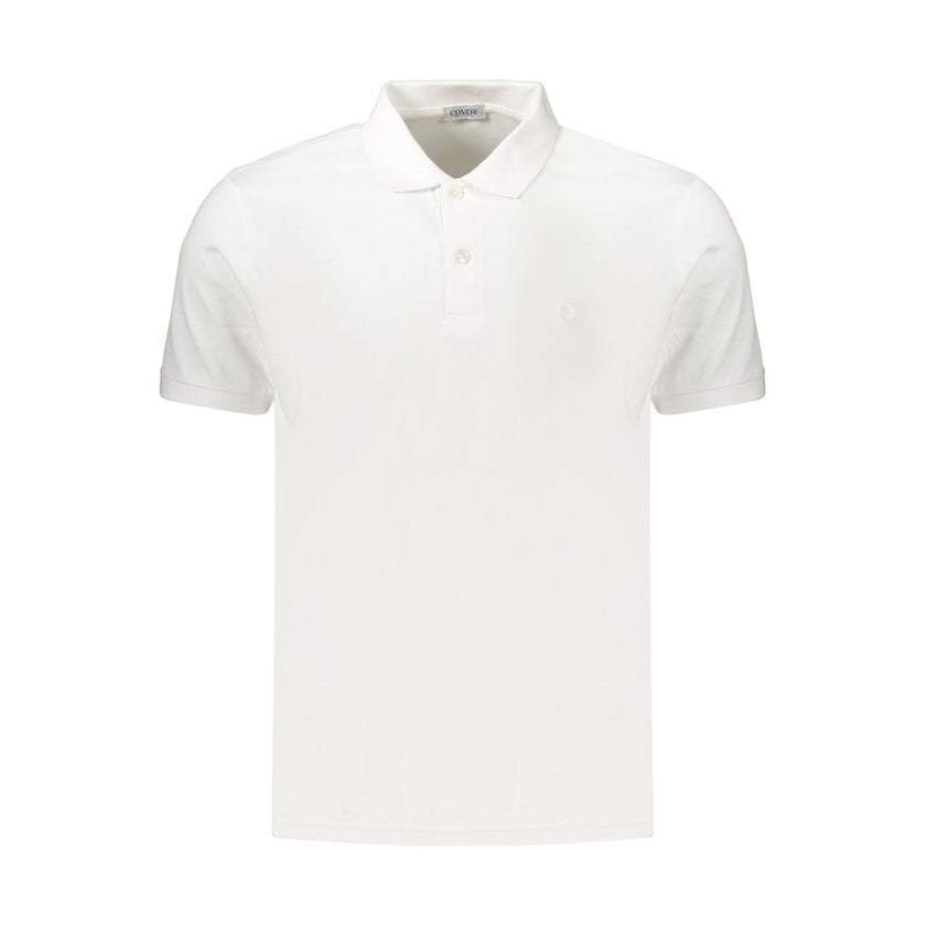 Coveri Moving Bianco Baumwoll-Poloshirt für Herren