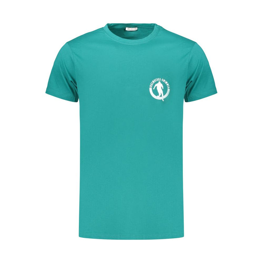 Bikkembergs Grünes Baumwoll-T-Shirt für Herren