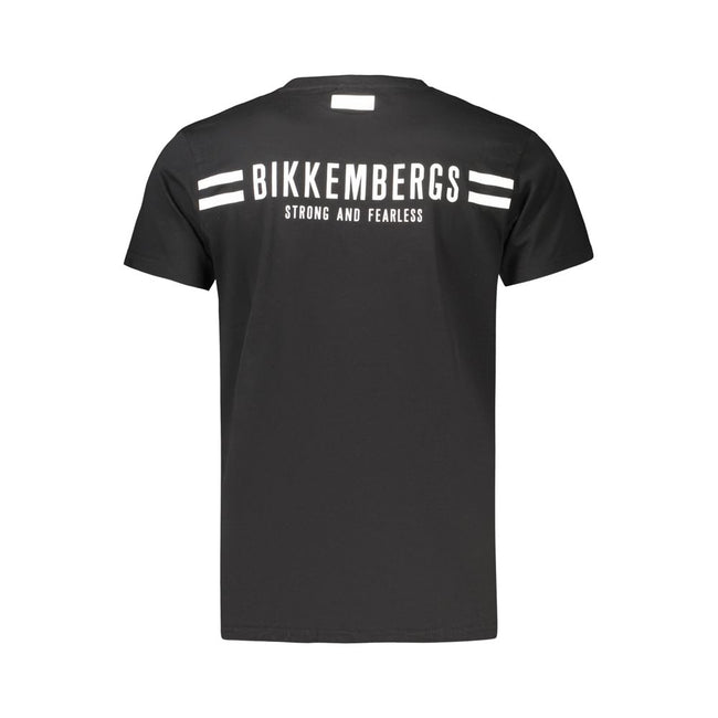 Bikkembergs Schwarzes Baumwoll-T-Shirt für Herren