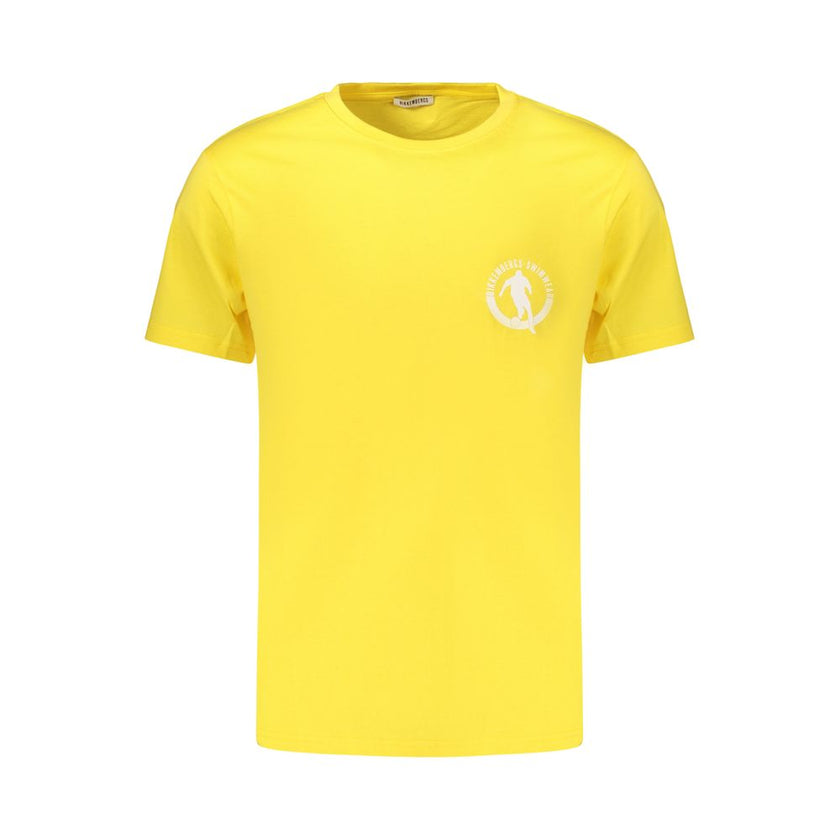 Bikkembergs T-Shirt aus gelber Baumwolle