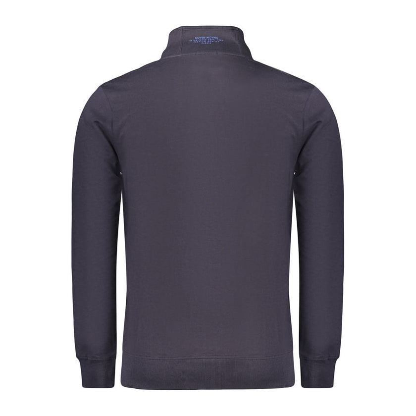 Coveri Moving Blaues Baumwoll-Sweatshirt für Herren