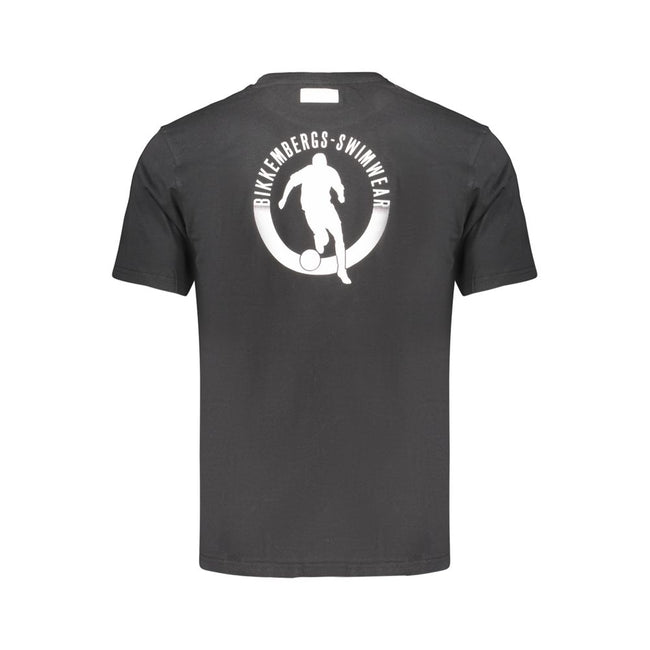Bikkembergs Schwarzes Baumwoll-T-Shirt für Herren