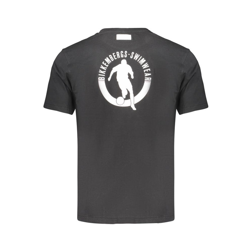 Bikkembergs Schwarzes Baumwoll-T-Shirt für Herren