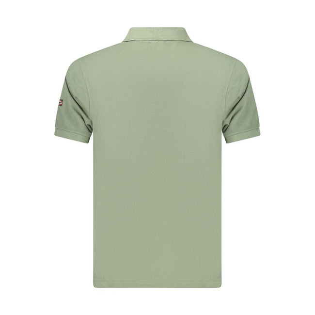 Norway 1963 Grünes Herren-Poloshirt aus Baumwolle