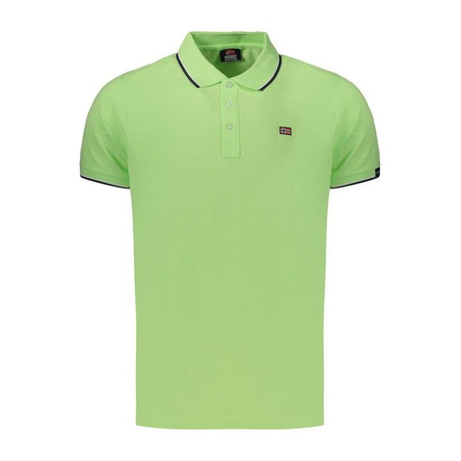 Norway 1963 Herren-Poloshirt Verde aus Baumwolle