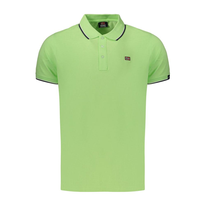 Norway 1963 Herren-Poloshirt Verde aus Baumwolle
