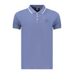 Norway 1963 Blaues Baumwoll-Poloshirt für Herren