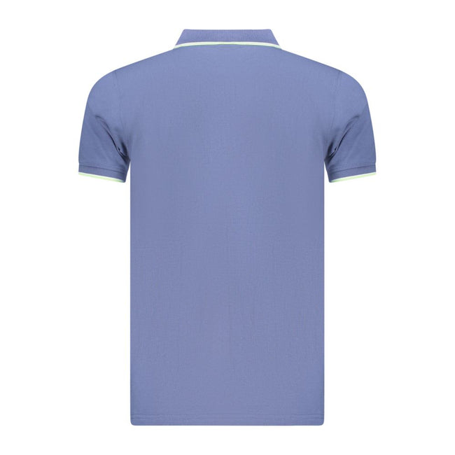Norway 1963 Blaues Baumwoll-Poloshirt für Herren