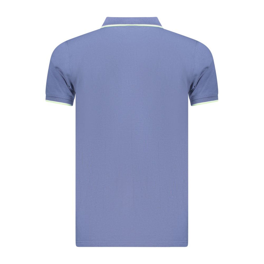 Norway 1963 Blaues Baumwoll-Poloshirt für Herren