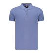 Norway 1963 Blaues Baumwoll-Poloshirt für Herren
