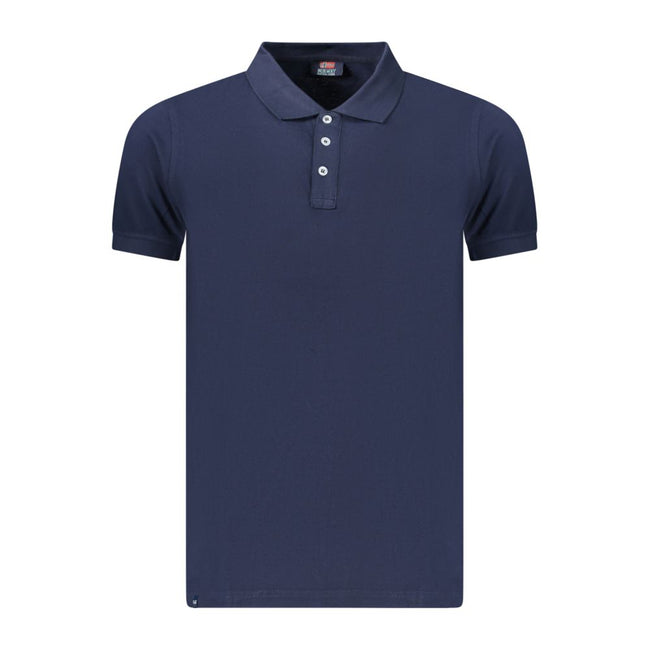 Norway 1963 Blaues Baumwoll-Poloshirt für Herren