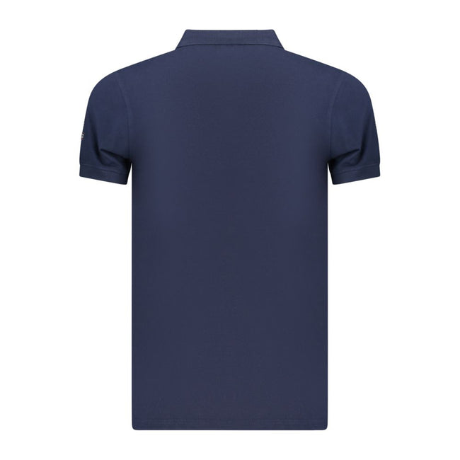 Norway 1963 Blaues Baumwoll-Poloshirt für Herren