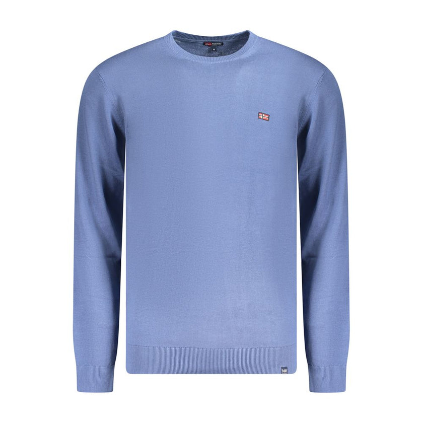 Norway 1963 Herrenhemd aus blauer Baumwolle