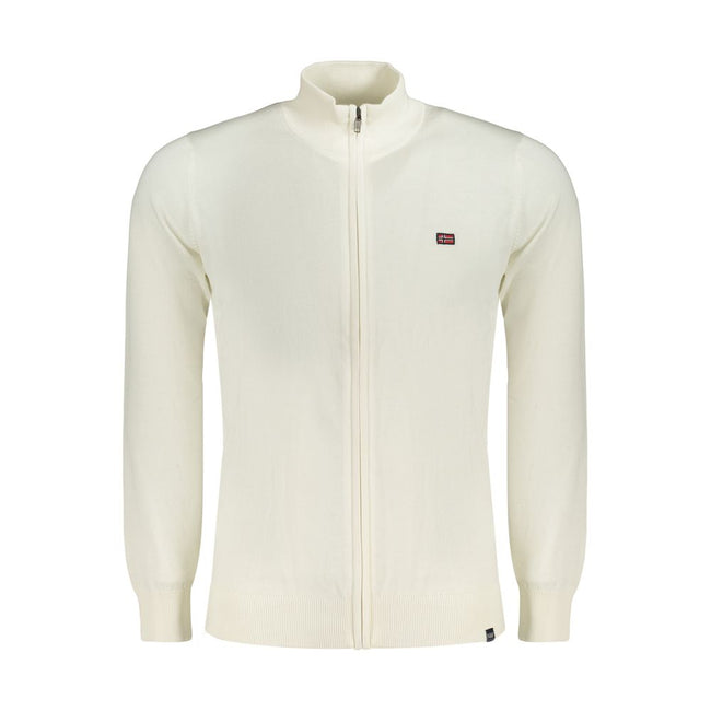 Norway 1963 Weißer Herren-Pullover aus Baumwolle
